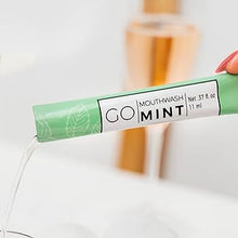 Load image into Gallery viewer, Go Mouthwash Packets Travel Size Mint Single 20 Packs.
