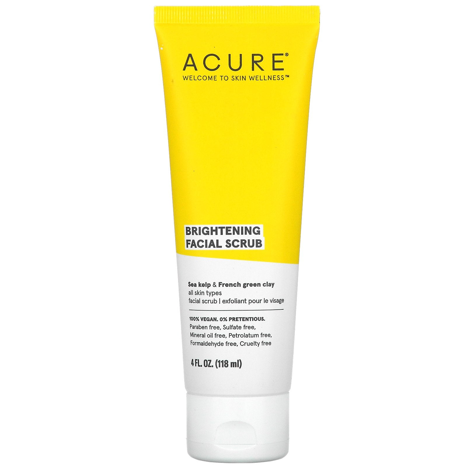 Acure, Brightening Facial Scrub pinkiabeauty
