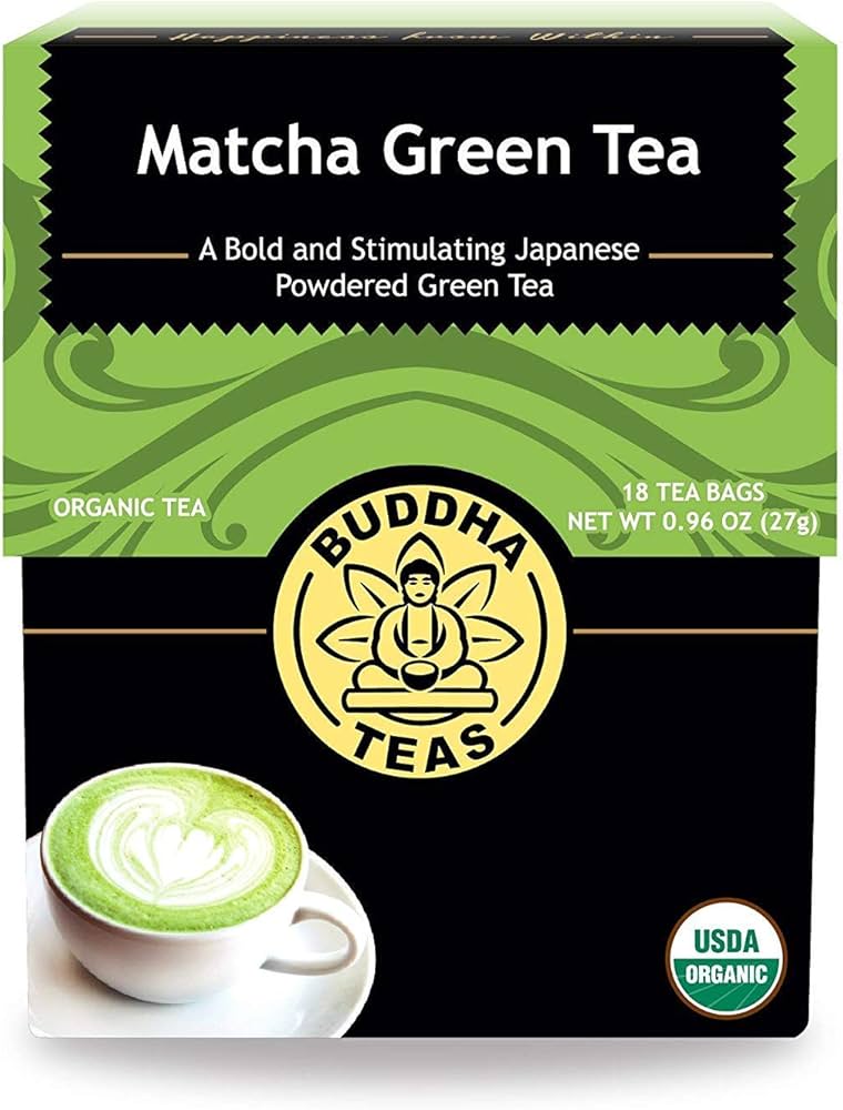 Buddha Teas Matcha Green Tea 18 Tea Bags.