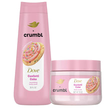 Load image into Gallery viewer, DoveMoisturizing Body Wash &amp; Scrub | Confetti Cake Scent |
