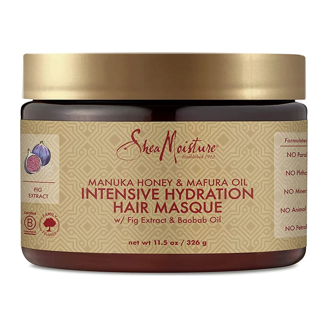 SheaMoisture Hair Mask Moisturizer, Manuka Honey & Mafura Oil, Intensive Hydration Hair Masque