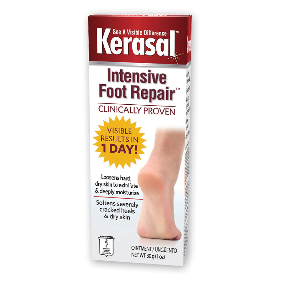 Kerasal Intensive Foot Repair, Skin Healing Ointment for Cracked Heels and Dry Feet