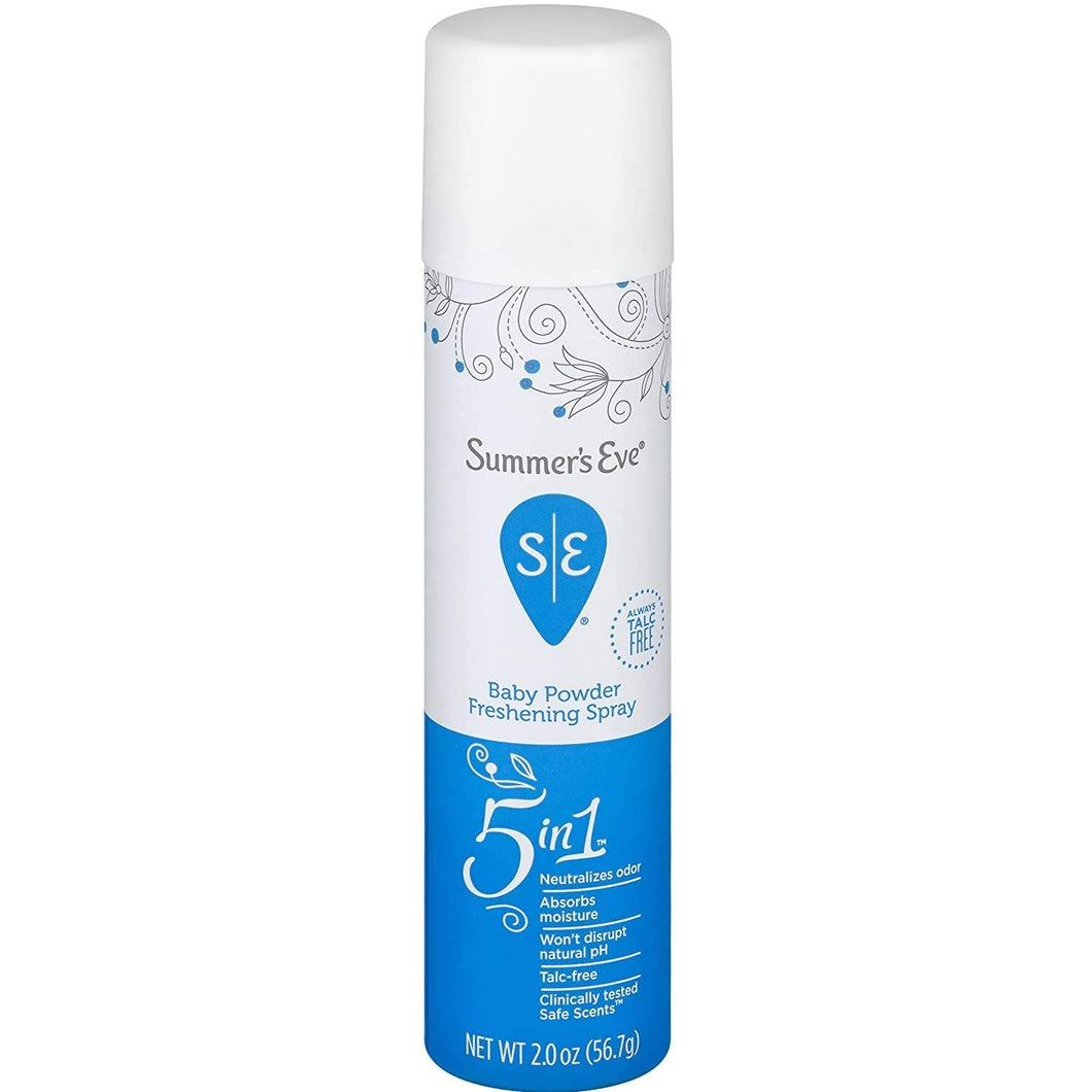 Summer's Eve Spray Baby Powder.