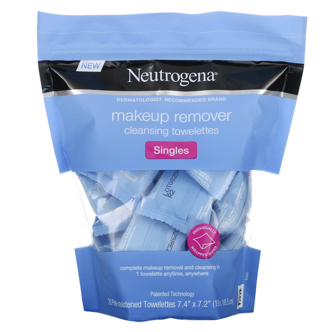 Individually Wrapped Makeup Remover Wipes, Alcohol-Free & Travel-Friendly Singles