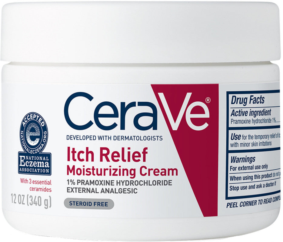 Cerave Itch Relief Moisturizing Cream.