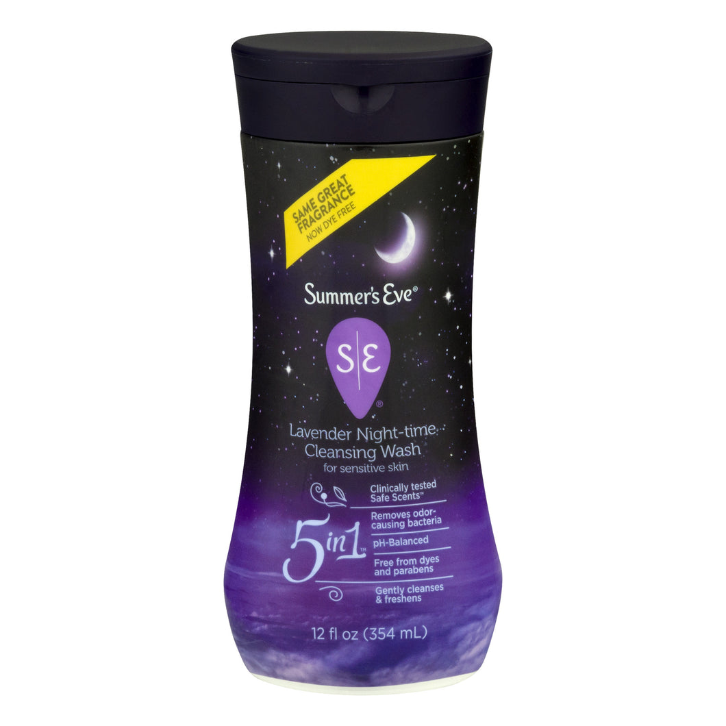 Summer's Eve Night-Time Cleansing Wash, Lavender.